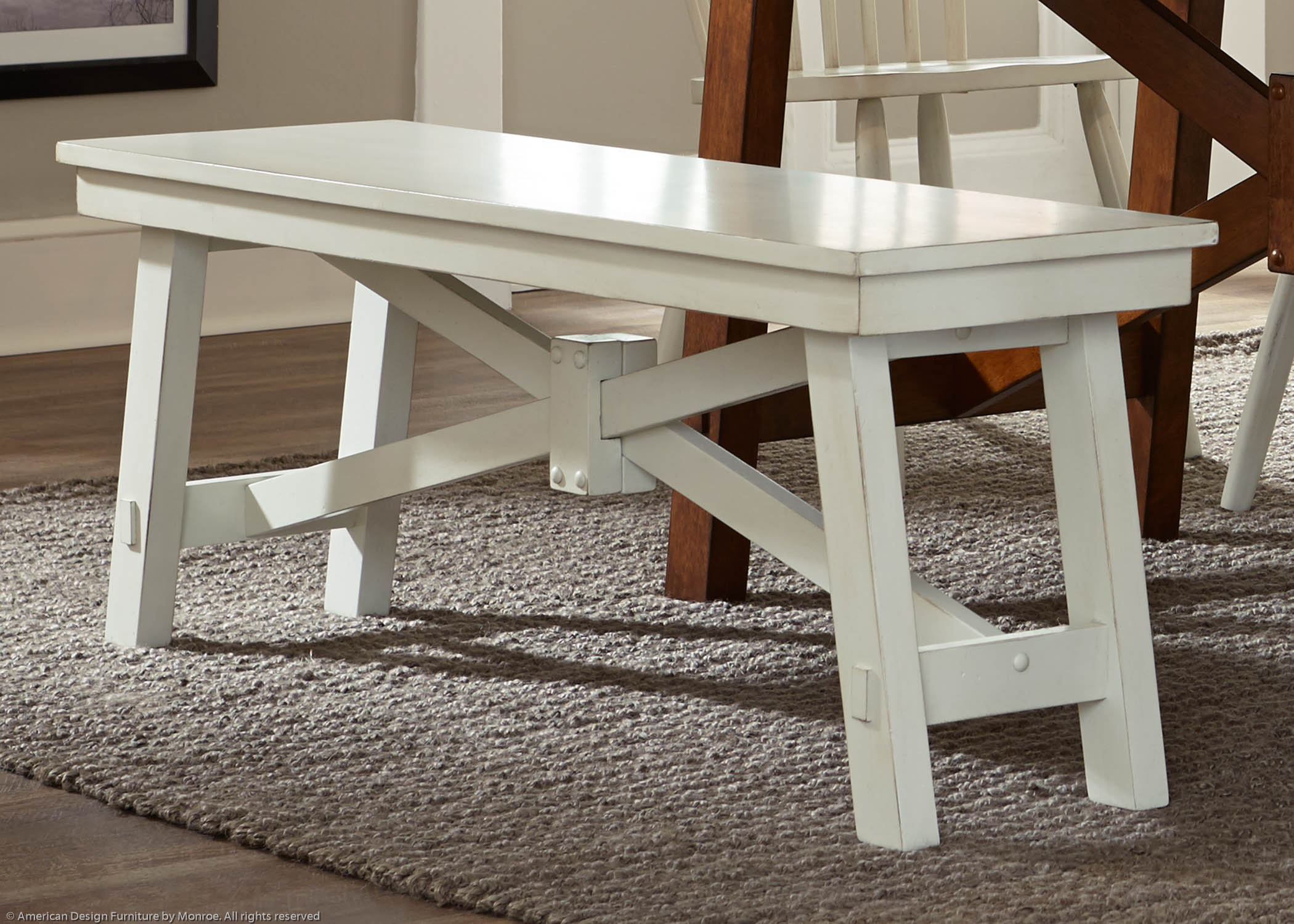 Nantucket Casual Bench Pic 1 (Heading Bench (White)